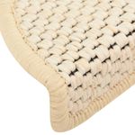Casa si Gradina - Textile si covoare - Covoare - Covoare casa - Covorase scari autoadezive 15 buc. crem 56x17x3 cm aspect sisal - Infinity.ro