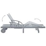 Casa si Gradina - Gradina si terasa - Mobilier exterior - Scaune si sezlonguri gradina - Sezlong de gradina cu perna, lemn masiv de acacia - Infinity.ro