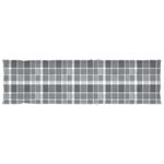 Casa si Gradina - Gradina si terasa - Mobilier exterior - Scaune si sezlonguri gradina - Sezlong exterior, suport picioare și pernă, lemn masiv acacia, model gri carouri - Infinity.ro