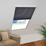 Casa si Gradina - Textile si covoare - Perdele si draperii - Perdele - Fereastra cu ecran de insecte plisat, aluminiu, 60x80 cm - Infinity.ro