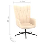 Casa si Gradina - Mobilier - Scaune si fotolii - Fotolii - Fotoliu de relaxare, crem, material textil - Infinity.ro