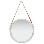 Casa si Gradina - Decoratiuni - Oglinzi - Oglinda de perete cu o curea, 50 cm, argintiu - Infinity.ro