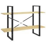 Casa si Gradina - Mobilier - Biblioteci si rafturi - Biblioteci - Biblioteca cu 2 rafturi, 100x30x70 cm, lemn masiv de pin, natural - Infinity.ro