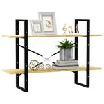 Casa si Gradina - Mobilier - Biblioteci si rafturi - Biblioteci - Biblioteca cu 2 rafturi, 100x30x70 cm, lemn masiv de pin, natural - Infinity.ro