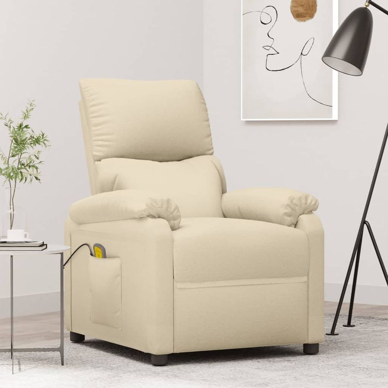 Ingrijire personala si Cosmetice - Sanatate si wellness - Articole wellness - Fotolii de masaj - Fotoliu de masaj, crem, material textil - Infinity.ro