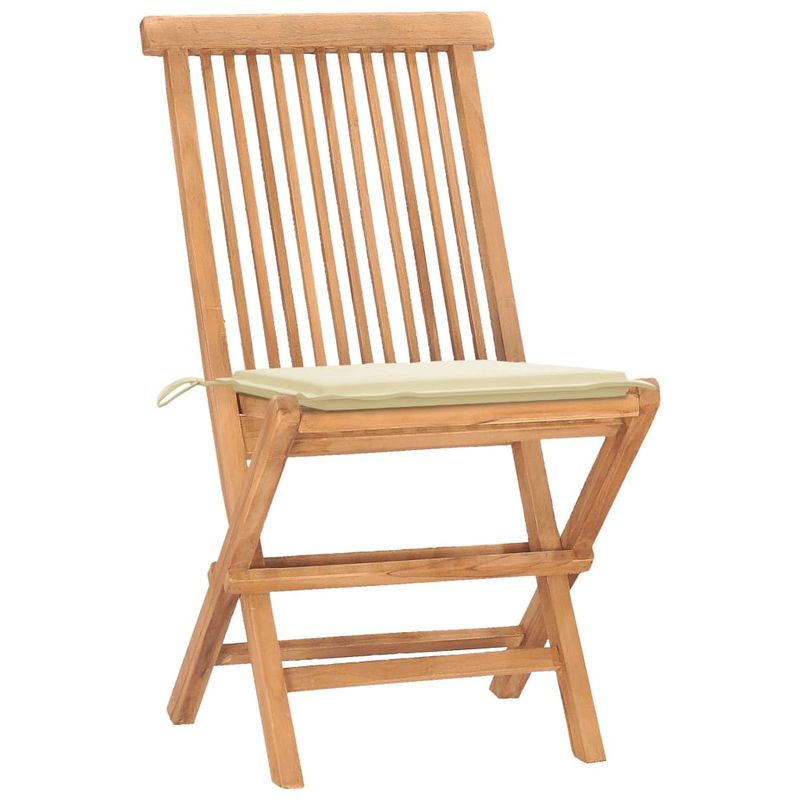Casa si Gradina - Gradina si terasa - Mobilier exterior - Seturi mobila gradina - Set mobilier exterior pliabil cu perne, 3 piese, lemn masiv tec - Infinity.ro
