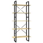 Casa si Gradina - Mobilier - Biblioteci si rafturi - Biblioteci - Biblioteca cu 5 rafturi, 80x30x175 cm, lemn masiv de pin - Infinity.ro