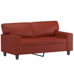 Casa si Gradina - Mobilier - Canapele si coltare - Canapele - Canapea de o persoana, rosu vin, 120 cm, material textil - Infinity.ro