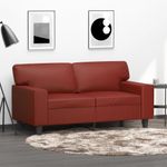 Casa si Gradina - Mobilier - Canapele si coltare - Canapele - Canapea de o persoana, rosu vin, 120 cm, material textil - Infinity.ro
