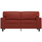 Casa si Gradina - Mobilier - Canapele si coltare - Canapele - Canapea de o persoana, rosu vin, 120 cm, material textil - Infinity.ro