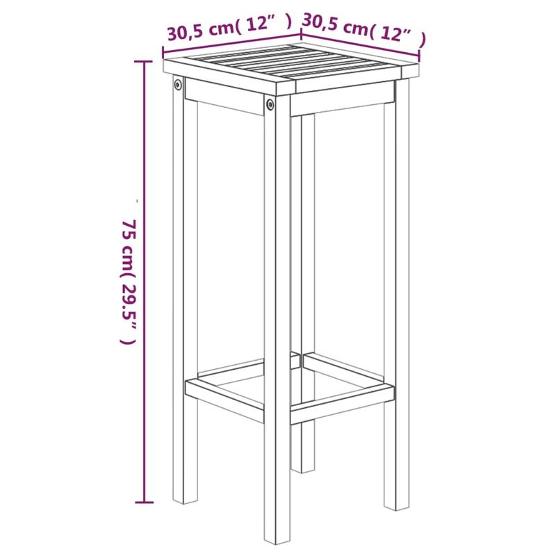 Casa si Gradina - Gradina si terasa - Mobilier exterior - Seturi mobila gradina - Set bar de gradina, 3 piese, lemn masiv de acacia - Infinity.ro