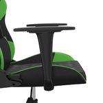 Casa si Gradina - Mobilier - Scaune si fotolii - Scaune - Scaun de gaming de masaj, negru si verde, piele ecologica - Infinity.ro