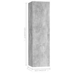 Casa si Gradina - Mobilier - Seturi de mobilier - Seturi living - Set dulapuri TV, 5 piese, gri beton, lemn prelucrat - Infinity.ro