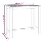 Casa si Gradina - Gradina si terasa - Mobilier exterior - Seturi mobila gradina - Set bar de gradina, 5 piese, lemn masiv de acacia - Infinity.ro