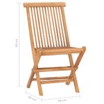 Casa si Gradina - Gradina si terasa - Mobilier exterior - Seturi mobila gradina - Set mobilier exterior pliabil cu perne, 3 piese, lemn masiv tec - Infinity.ro