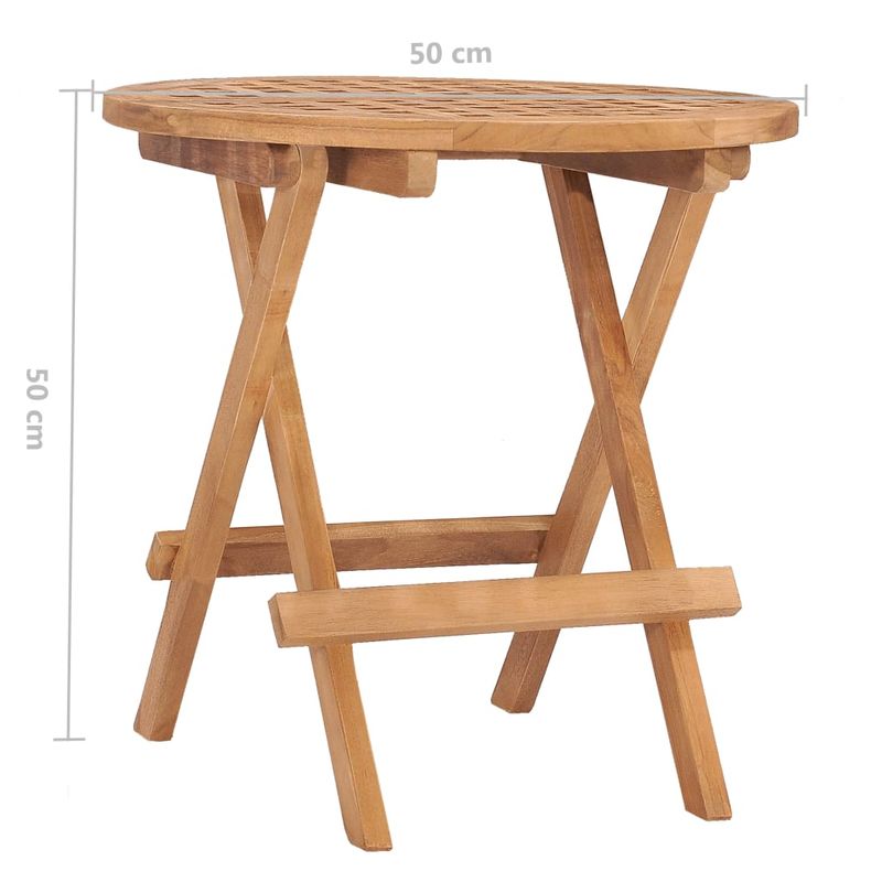 Casa si Gradina - Gradina si terasa - Mobilier exterior - Seturi mobila gradina - Set mobilier exterior pliabil cu perne, 3 piese, lemn masiv tec - Infinity.ro