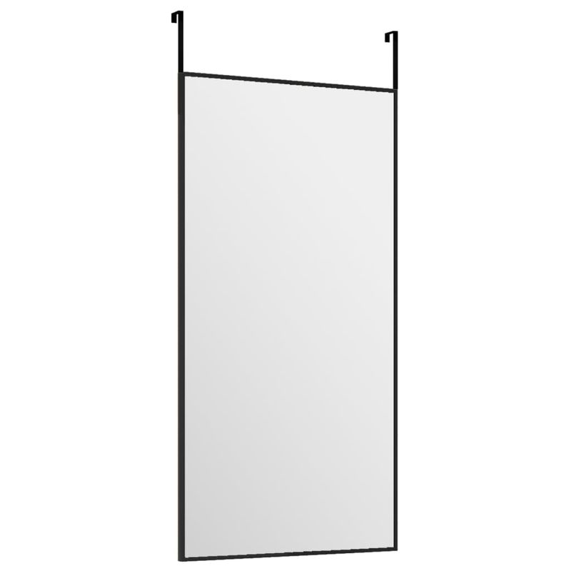 Casa si Gradina - Decoratiuni - Oglinzi - Oglinda pentru usa, negru, 30x60 cm, sticla si aluminiu - Infinity.ro