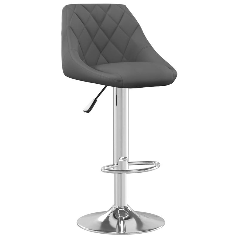 Casa si Gradina/Mobilier/Scaune si fotolii/Scaune - Scaun de bar, gri inchis, catifea - Infinity.ro
