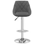 Casa si Gradina/Mobilier/Scaune si fotolii/Scaune - Scaun de bar, gri inchis, catifea - Infinity.ro