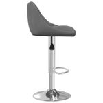 Casa si Gradina/Mobilier/Scaune si fotolii/Scaune - Scaun de bar, gri inchis, catifea - Infinity.ro