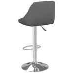 Casa si Gradina/Mobilier/Scaune si fotolii/Scaune - Scaun de bar, gri inchis, catifea - Infinity.ro