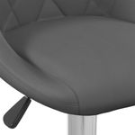 Casa si Gradina/Mobilier/Scaune si fotolii/Scaune - Scaun de bar, gri inchis, catifea - Infinity.ro