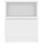 Casa si Gradina - Mobilier - Comode si corpuri - Noptiere - Noptiera, 2 buc., alb, 40x40x50 cm, PAL - Infinity.ro