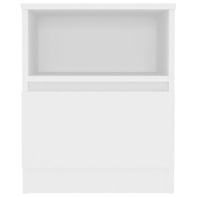 Casa si Gradina - Mobilier - Comode si corpuri - Noptiere - Noptiera, 2 buc., alb, 40x40x50 cm, PAL - Infinity.ro
