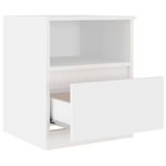 Casa si Gradina - Mobilier - Comode si corpuri - Noptiere - Noptiera, 2 buc., alb, 40x40x50 cm, PAL - Infinity.ro