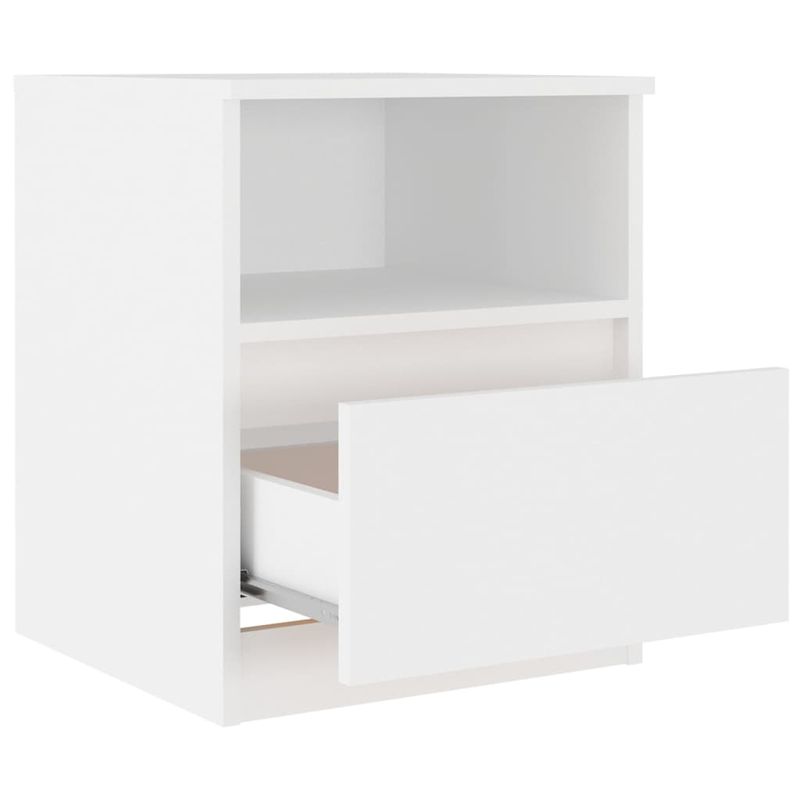 Casa si Gradina - Mobilier - Comode si corpuri - Noptiere - Noptiera, 2 buc., alb, 40x40x50 cm, PAL - Infinity.ro