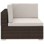 Casa si Gradina - Gradina si terasa - Mobilier exterior - Seturi mobila gradina - Set mobilier de gradina cu perne, 3 piese, maro, poliratan - Infinity.ro