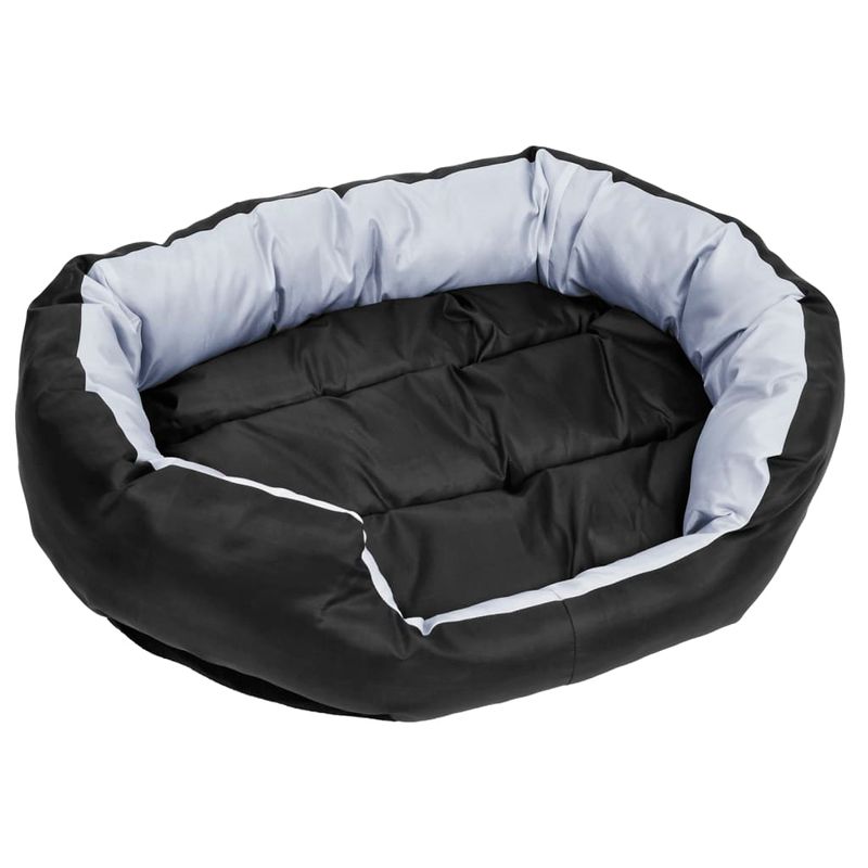 Petshop - Accesorii petshop - Culcusuri si custi - Culcusuri si saltele - Perna reversibila si lavabila caini, gri si negru, 85x70x20 cm - Infinity.ro