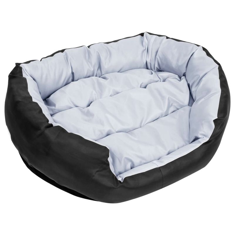 Petshop - Accesorii petshop - Culcusuri si custi - Culcusuri si saltele - Perna reversibila si lavabila caini, gri si negru, 85x70x20 cm - Infinity.ro