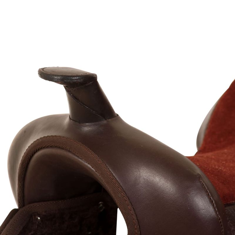 Sport si Outdoor - Accesorii si echipamente sportive - Echitatie - Sa Western, capastru & pieptar, piele naturala, 16", maro - Infinity.ro