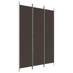 Casa si Gradina - Decoratiuni - Pereti despartitori si paravane - Paravan de camera cu 3 panouri, maro, 150x220 cm, textil - Infinity.ro