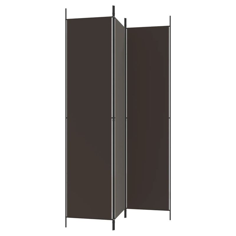 Casa si Gradina - Decoratiuni - Pereti despartitori si paravane - Paravan de camera cu 3 panouri, maro, 150x220 cm, textil - Infinity.ro