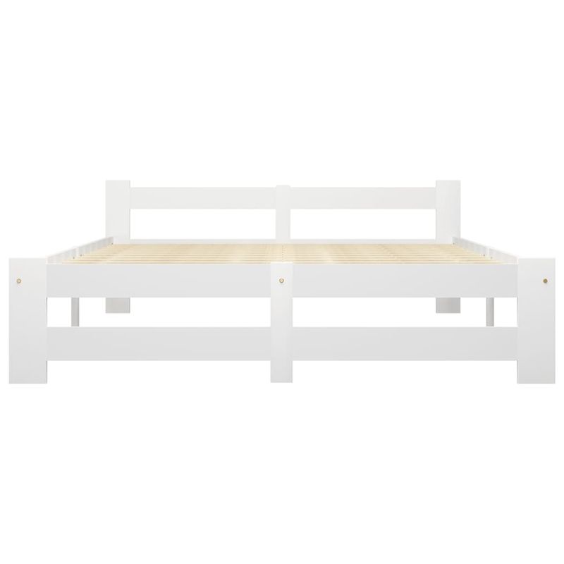 Casa si Gradina - Mobilier - Paturi si accesorii - Paturi - Cadru de pat, alb, 120 x 200 cm, lemn masiv de pin - Infinity.ro