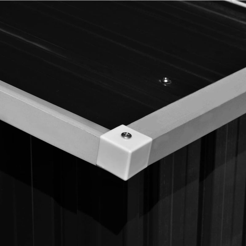 Casa si Gradina - Gradina si terasa - Casute de gradina - Sopron de gradina, 257x298x178 cm, antracit, metal - Infinity.ro