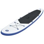 Sport si Outdoor - Sporturi acvatice - Sporturi pe placa - Stand up paddle - Set placa SUP, albastru si alb - Infinity.ro