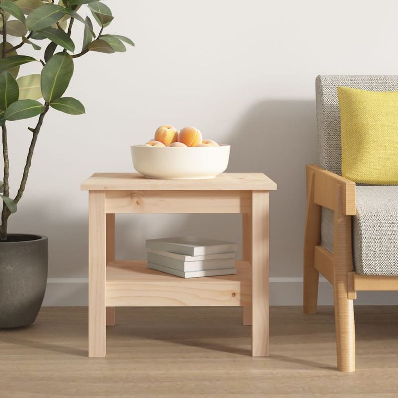 Casa si Gradina - Mobilier - Mese si birouri - Masute de cafea - Masuta de cafea, 45x45x40 cm, lemn masiv de pin - Infinity.ro