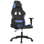 Casa si Gradina - Mobilier - Scaune si fotolii - Scaune - Scaun de gaming cu masaj, negru si albastru, material textil - Infinity.ro