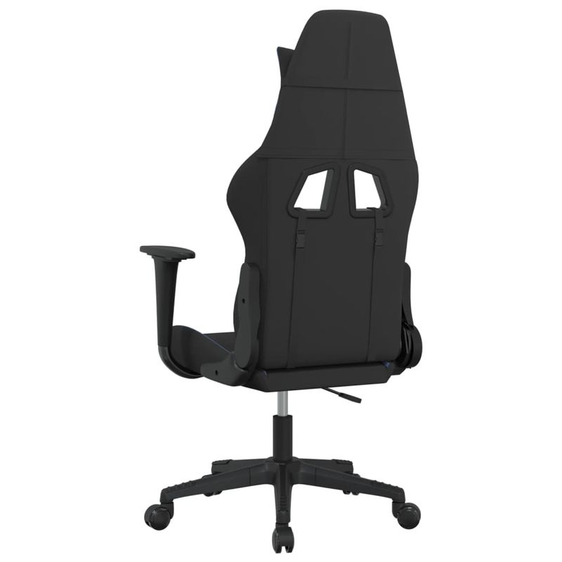 Casa si Gradina - Mobilier - Scaune si fotolii - Scaune - Scaun de gaming cu masaj, negru si albastru, material textil - Infinity.ro