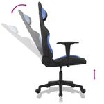 Casa si Gradina - Mobilier - Scaune si fotolii - Scaune - Scaun de gaming cu masaj, negru si albastru, material textil - Infinity.ro