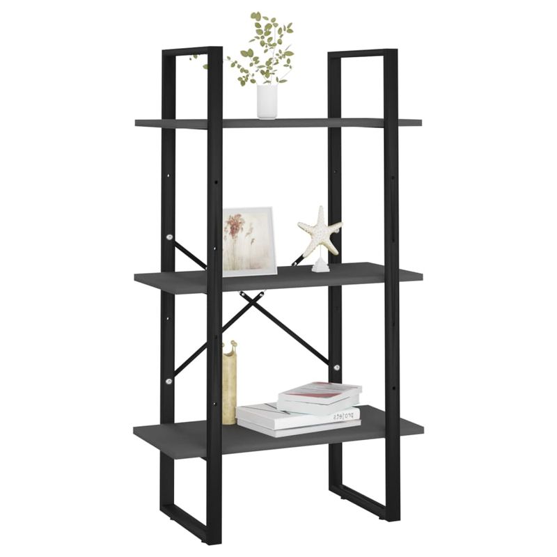 Casa si Gradina - Mobilier - Biblioteci si rafturi - Biblioteci - Raft de depozitare, gri, 60x30x105 cm, PAL - Infinity.ro