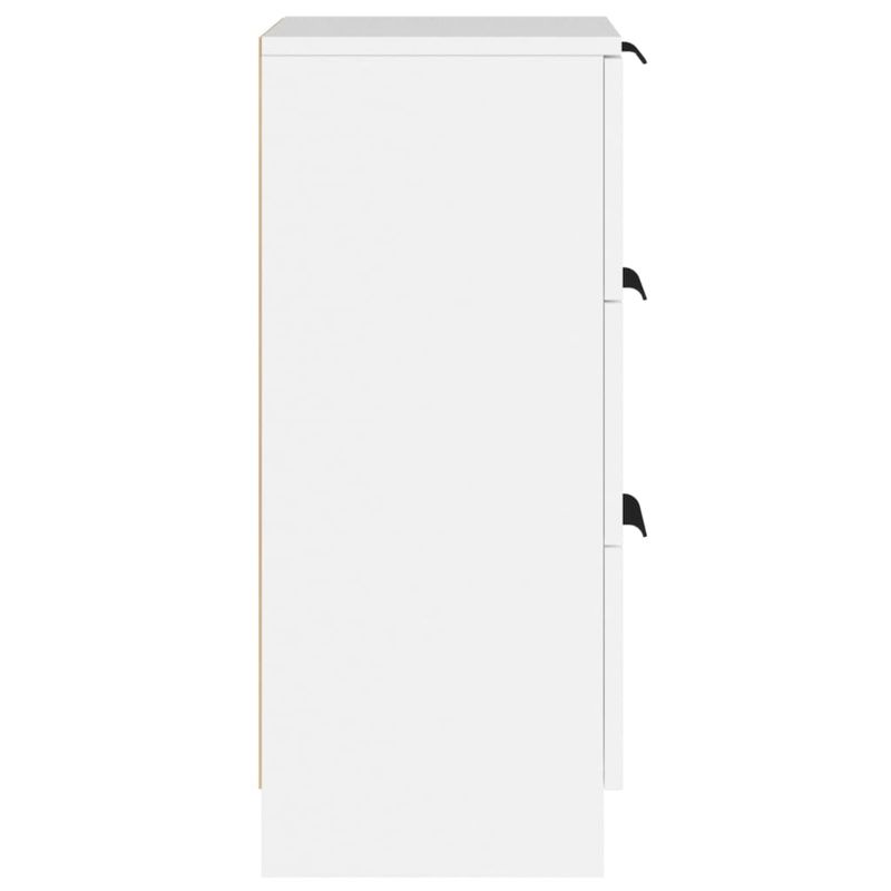 Casa si Gradina - Mobilier - Comode si corpuri - Comode - Servanta, 2 buc., alb, 30x30x70 cm, lemn prelucrat - Infinity.ro