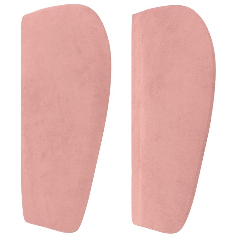 Casa si Gradina - Mobilier - Paturi si accesorii - Accesorii paturi - Tablie de pat cu aripioare roz 83x23x78/88 cm catifea - Infinity.ro