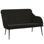 Casa si Gradina - Mobilier - Canapele si coltare - Banchete - Banca, negru, 110x76x80 cm, catifea - Infinity.ro