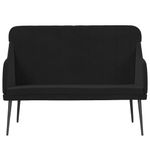 Casa si Gradina - Mobilier - Canapele si coltare - Banchete - Banca, negru, 110x76x80 cm, catifea - Infinity.ro