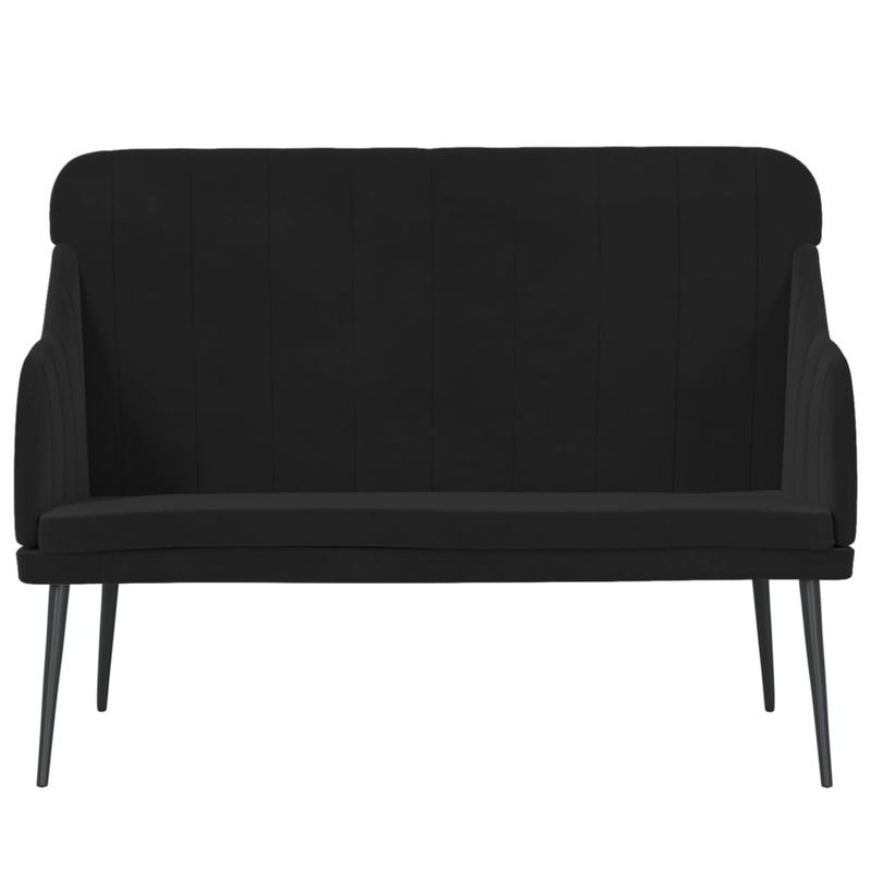 Casa si Gradina - Mobilier - Canapele si coltare - Banchete - Banca, negru, 110x76x80 cm, catifea - Infinity.ro
