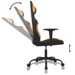 Casa si Gradina - Mobilier - Scaune si fotolii - Scaune - Scaun de gaming cu masaj, negru si portocaliu, textil - Infinity.ro